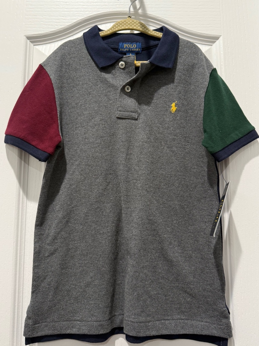 NEW Boys Polo Ralph Lauren Colorblock Polo Shirt sz 6